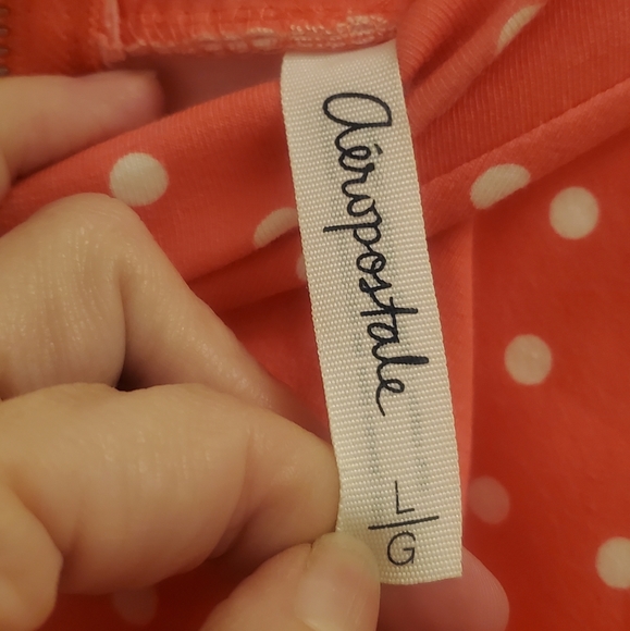 Pink skirt w white polka dots - Picture 3 of 3